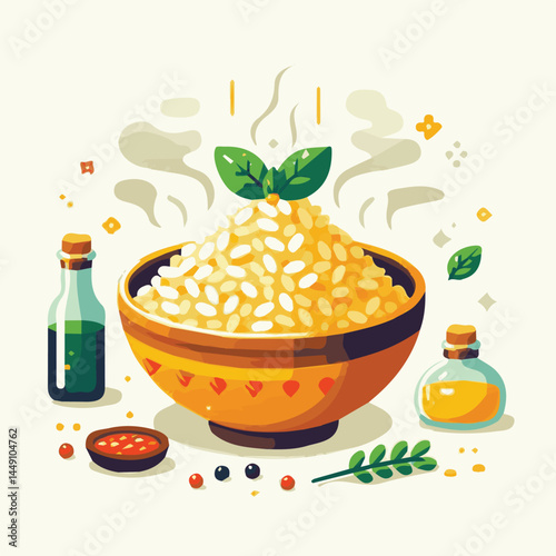 food, rice, risotto, dish, dinner, meal, plate, gourmet, italian, cuisine, lunch, cheese, parmesan, healthy, background, delicious, traditional, tasty, cooked, homemade, vegetable, recipe, top view, m