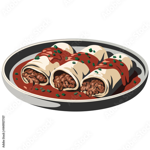 delicious food healthy life nutrition isolated vector illustration on white