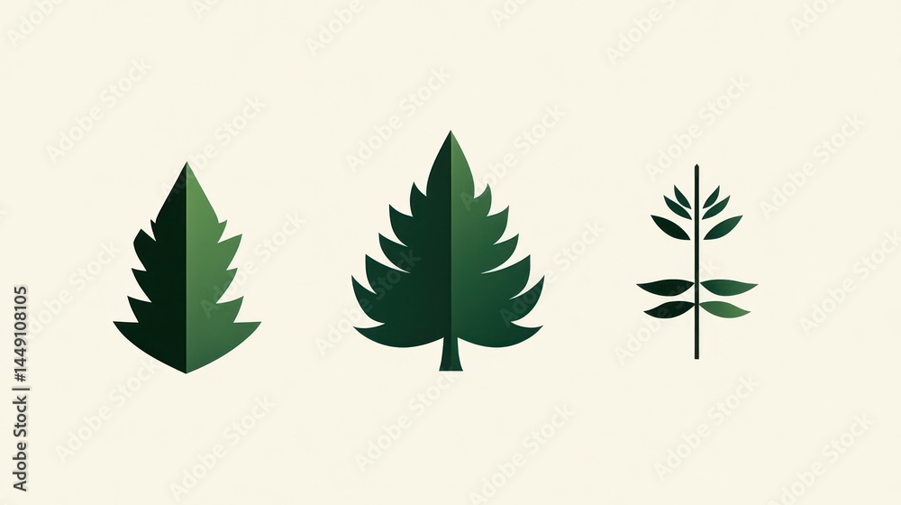Fototapeta premium Nature Leaf Illustrations