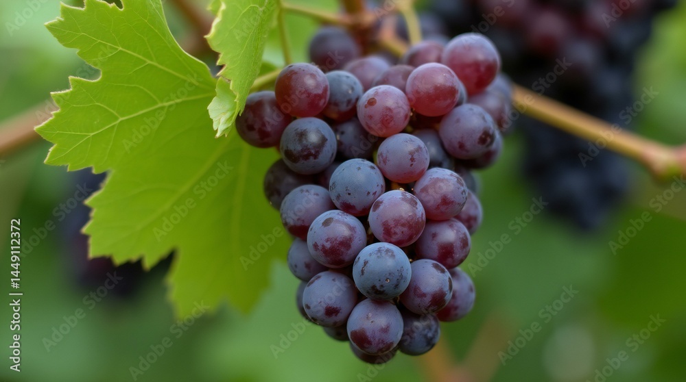 Fototapeta premium Close-up of Grapes on Tree.
