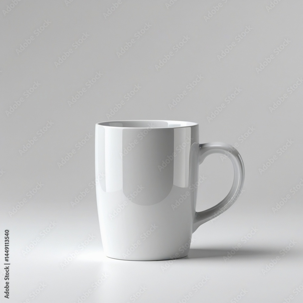 Obraz premium Ceramic Mug on White