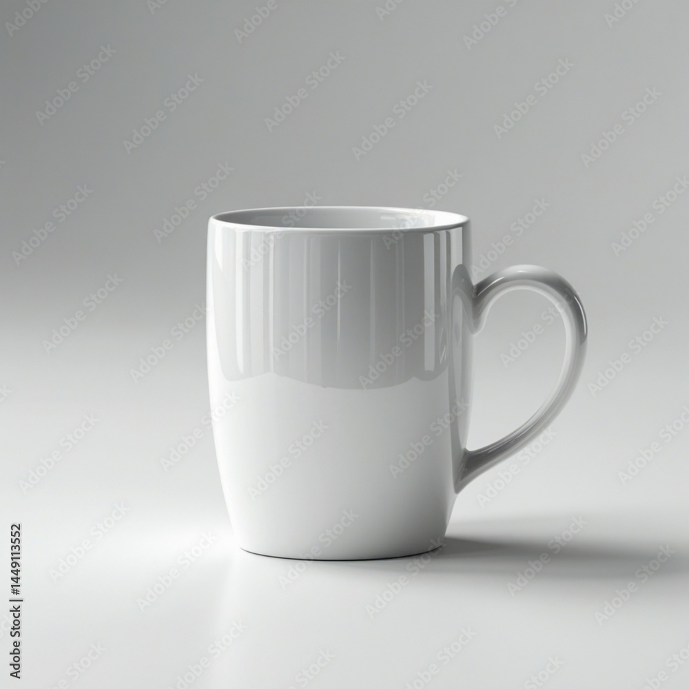 Fototapeta premium Ceramic Mug on White
