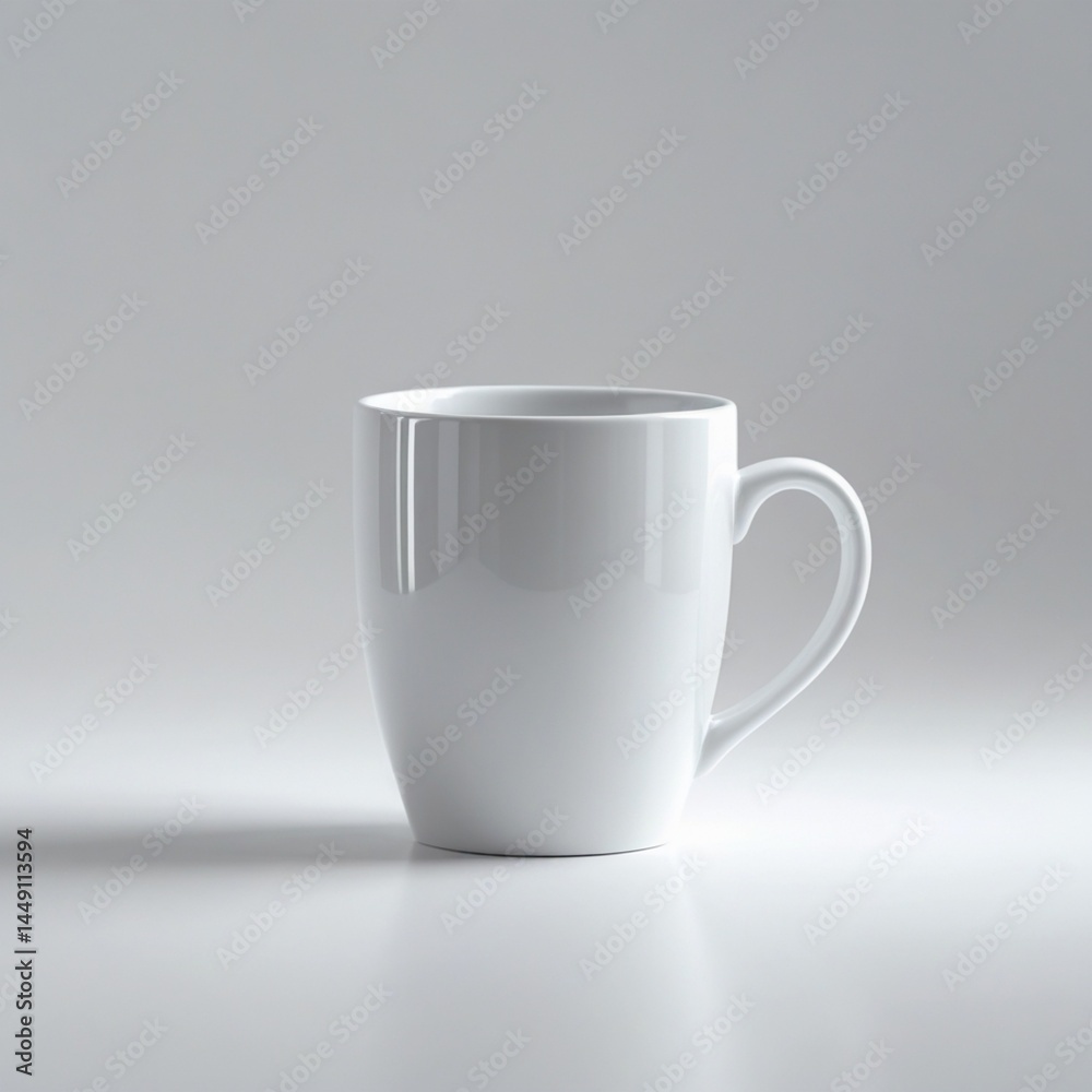 Obraz premium Ceramic Mug on White