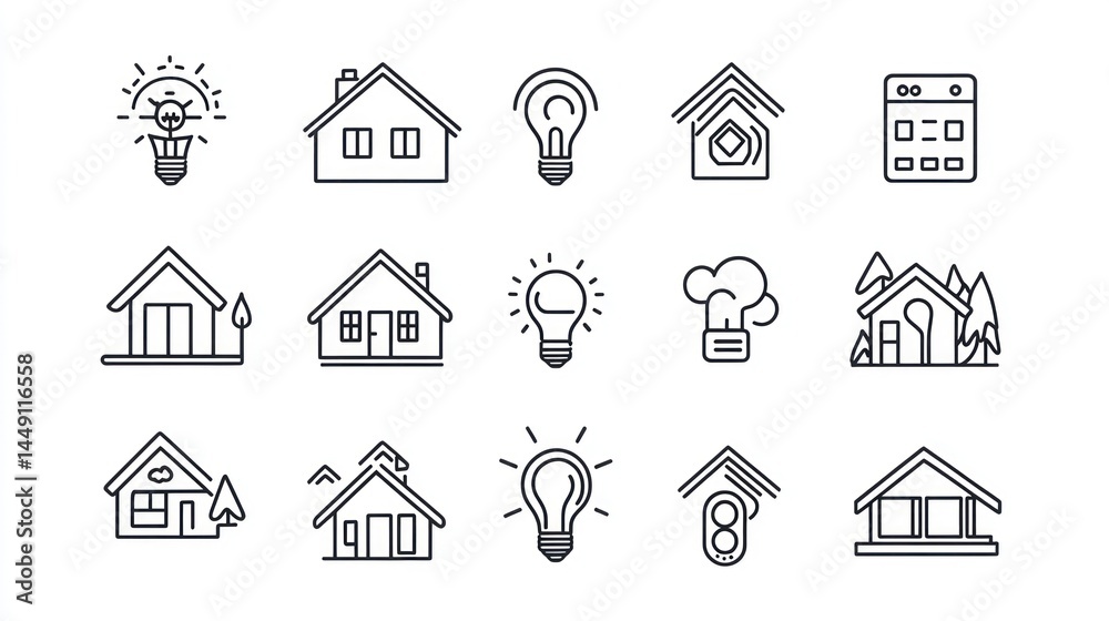 Smart Home Icons Set