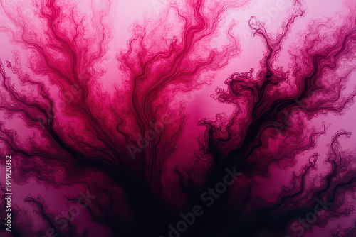 Mesmerizing Ink in Water: Swirling Colors Create Dreamlike Patterns
