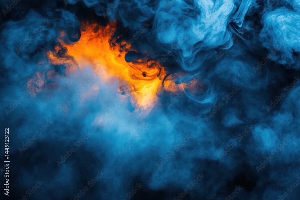 Abstract smoke and fire, swirling colors Abstract smoke and fire, swirling colors
