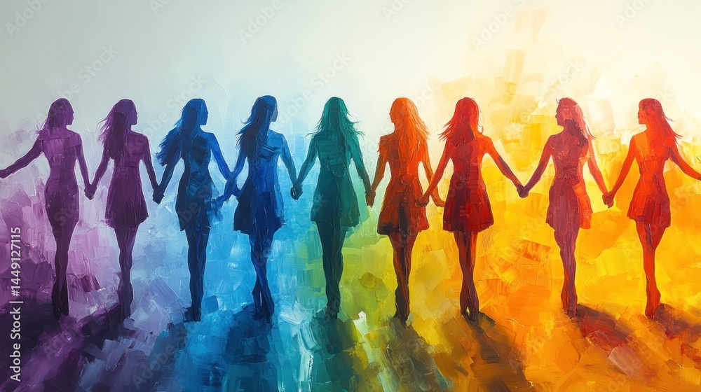 Obraz premium Unity of Women in Color