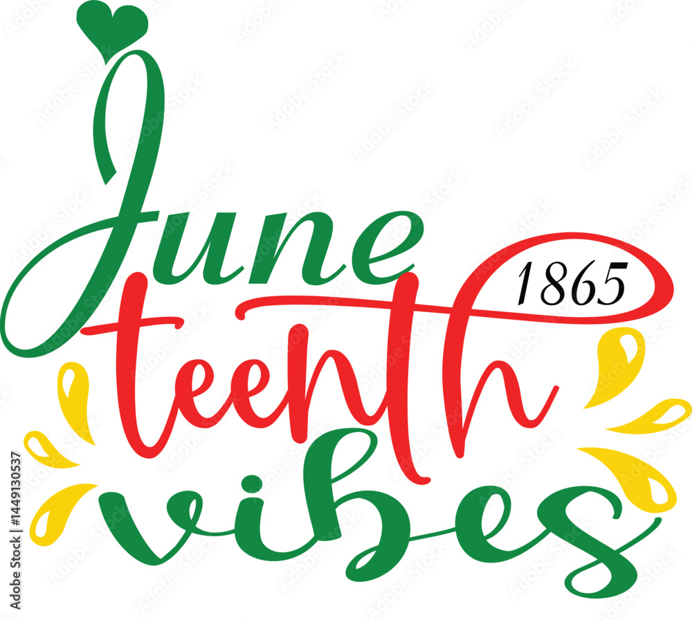 Fototapeta premium juneteenth 1865vibes