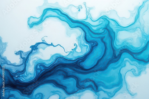 Mesmerizing Ink in Water: Close-Up Experimental Photography of Swirling Colors and Organic Patterns