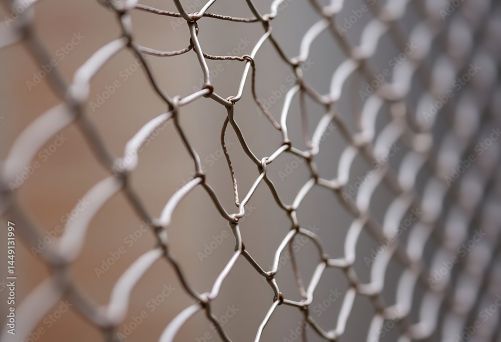 Fototapeta premium close up of a chain link fence