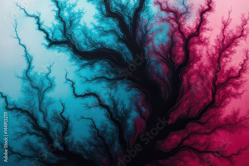 Mesmerizing Ink in Water Photography: Swirling Turquoise & Cherry Colors Create Dreamlike Patterns