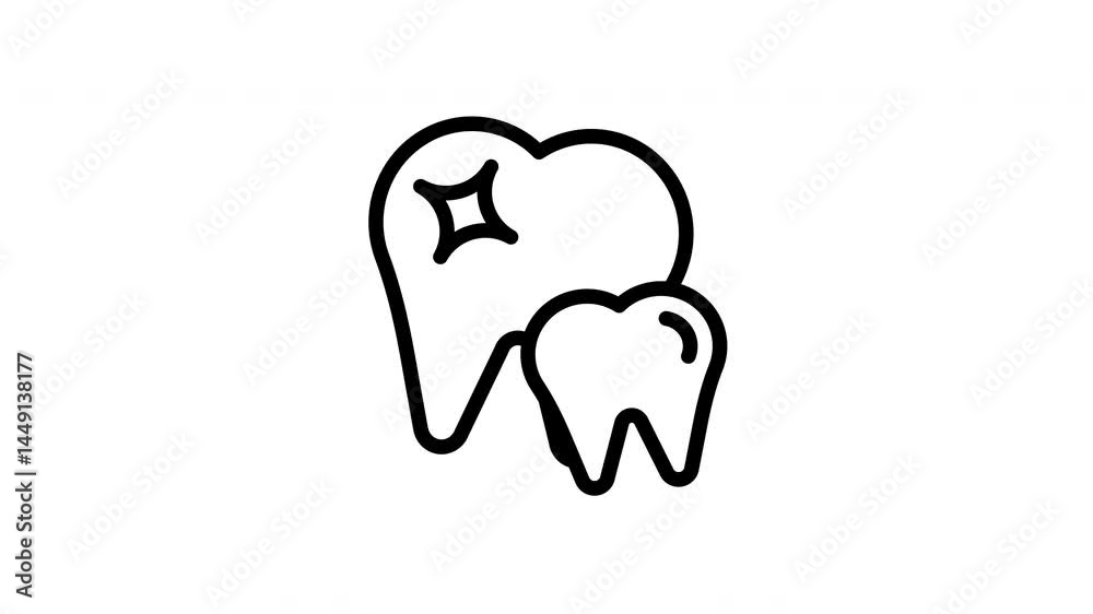 tooth animated icon tooth animated icon