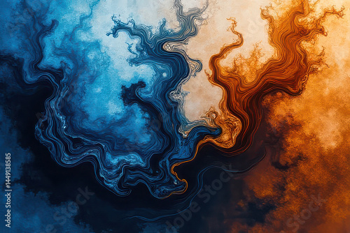 Mesmerizing Ink in Water: Swirling Colors Create Dreamlike Patterns