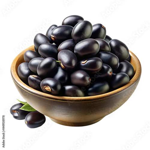 A Bowl of Fresh Black Beans