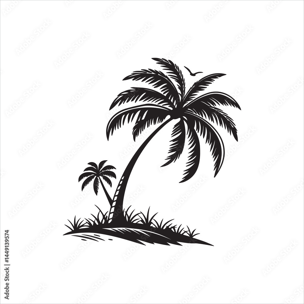 Palm Tree Silhouette Clip Art Palm Tree Silhouette Clip Art