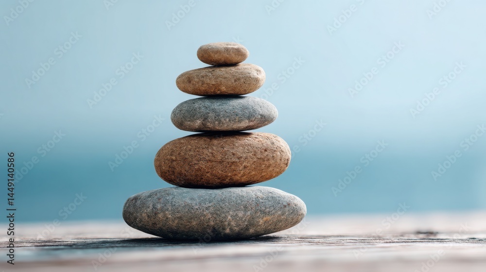 Tightly arranged stack of rocks indicating calm allocation and strategic resource balance in a natural setting Tightly arranged stack of rocks indicating calm allocation and strategic resource balance in a natural setting