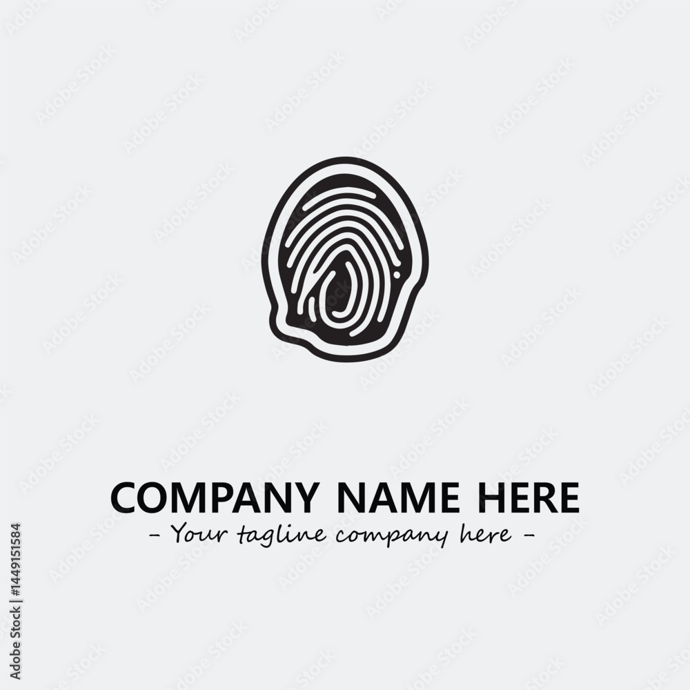 Fingerprint logo company design vector illustration Fingerprint logo company design vector illustration