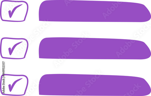 Organic List Menu Element Set