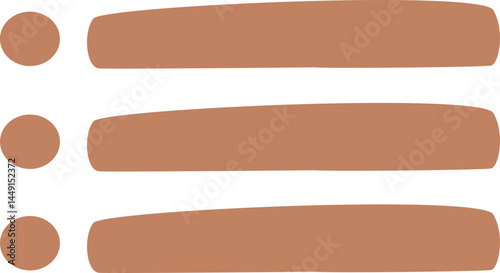 Organic List Menu Element Set