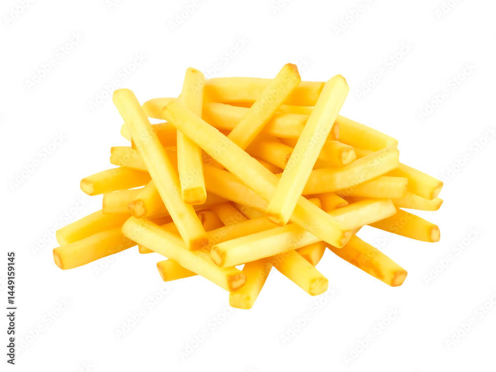 Pile of Golden French Fries Isolated on a transparent background Pile of Golden French Fries Isolated on a transparent background