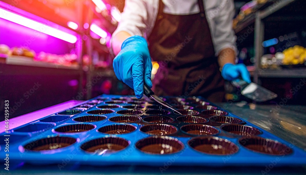 Naklejka premium The elegance of sweet creations in progress. 