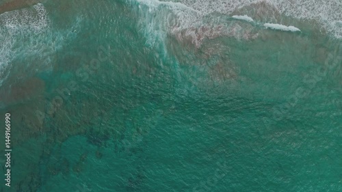 Vue zénithale sur l'Anse Charpentier, Martinique (travelling avant).