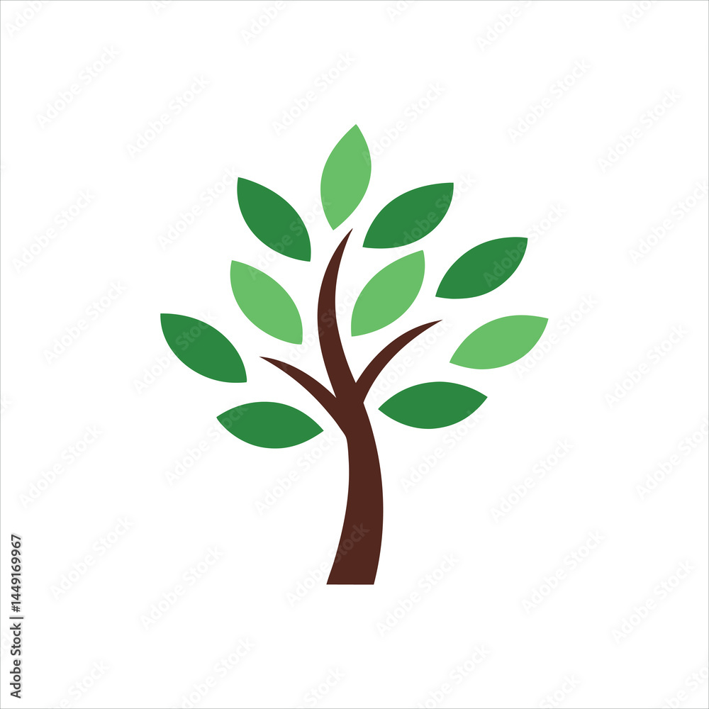 Obraz premium Tree Silhouette Logo Clip Art