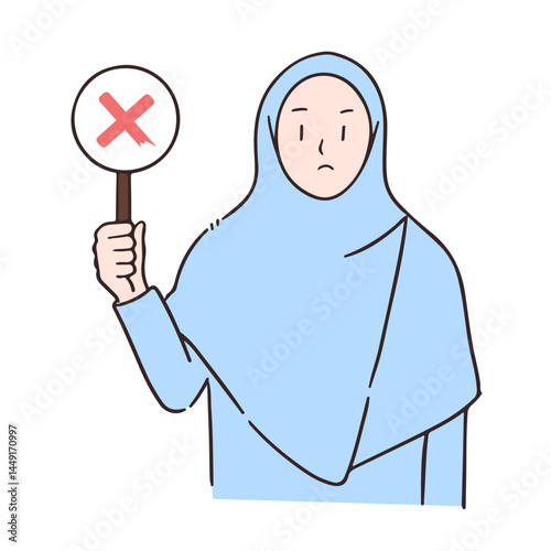 refuse, resist or stop gesture