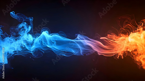 Abstract Colorful Energy Flow Design