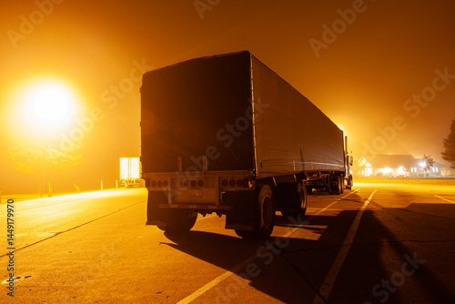 transport trailer truck photo