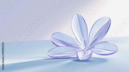 Light purple contact lenses arranged in a flower-like shape