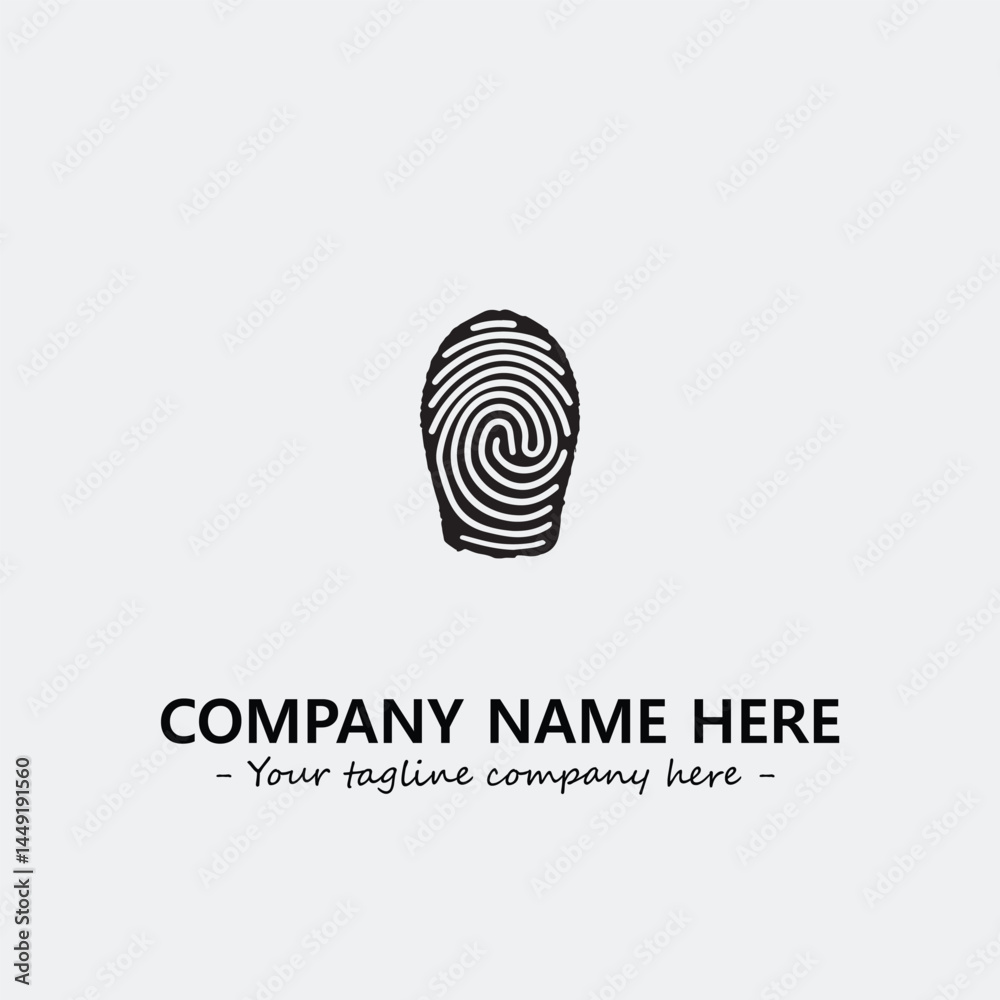 Fingerprint logo company design vector illustration Fingerprint logo company design vector illustration