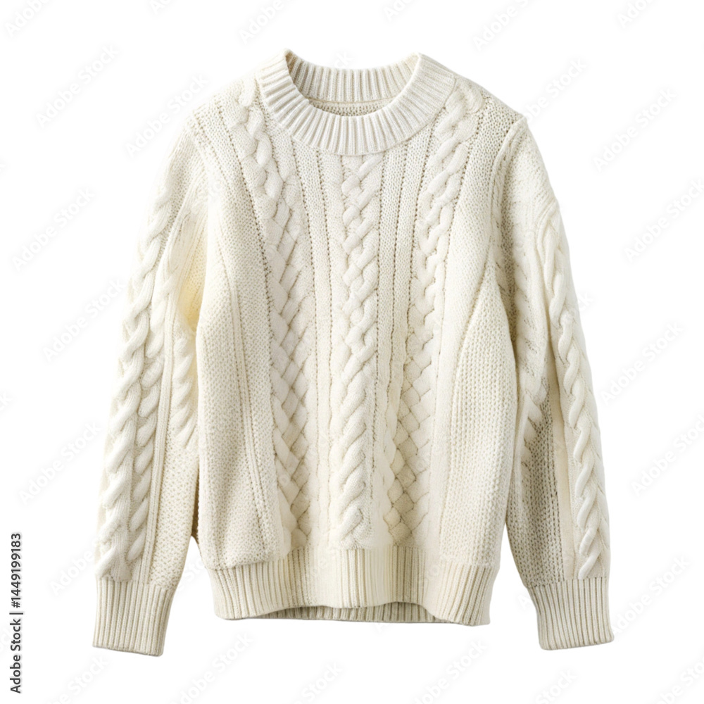 Fototapeta premium gray sweater isolated on white