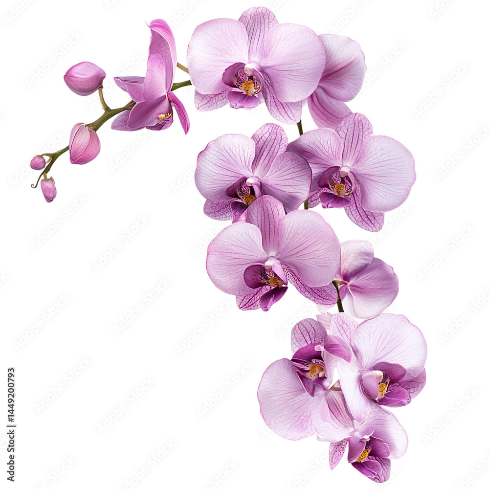 Fototapeta premium pink cherry blossom isolated on transparent background