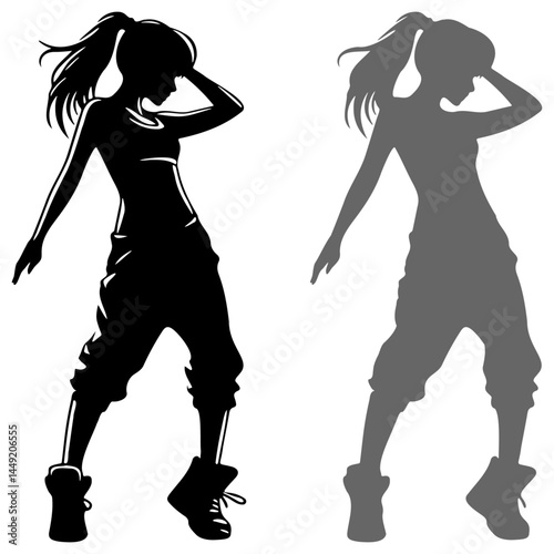 Street Dance Girl Illustration.