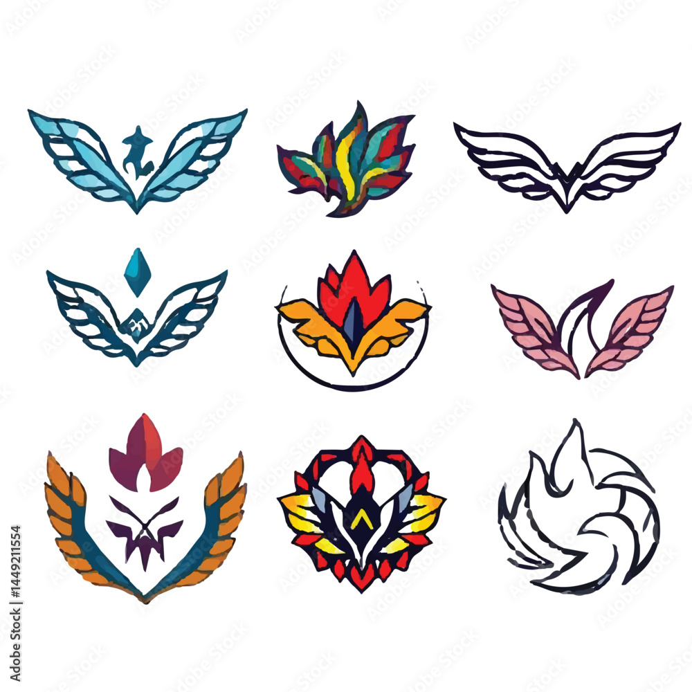 Obraz premium logo on a black background