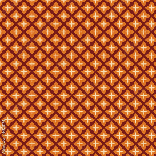 Geometric Orange Brown Seamless Pattern Design Texture Background art style image print decor motif 