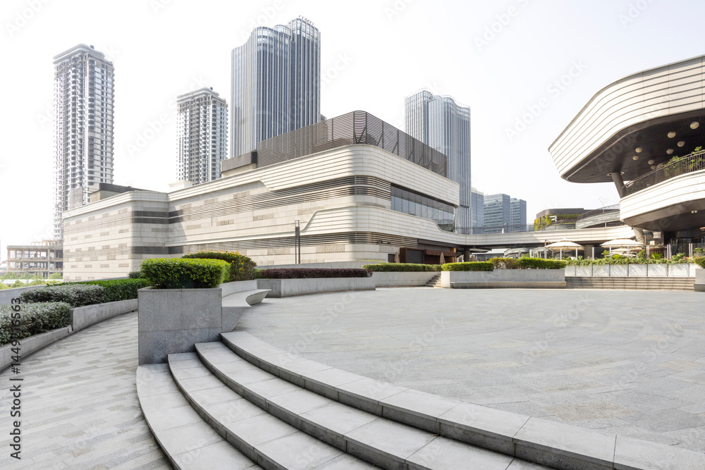 Obraz premium modern architecture and space in shanghai