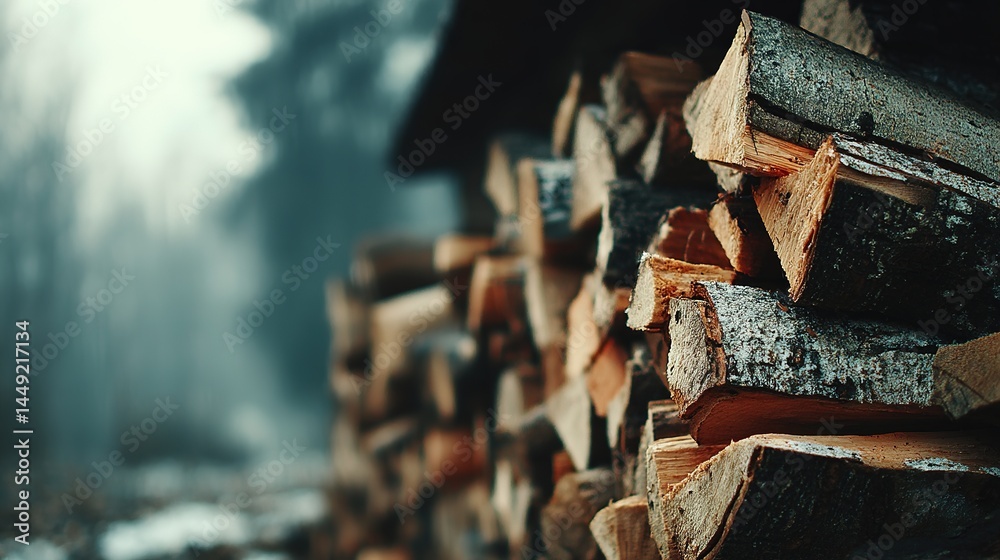 Neatly stacked firewood logs with rough texture under natural sunlight, shallow depth of field with blurred forest backdrop, ideal for rustic, wilderness, or survival themes.
Neatly stacked firewood logs with rough texture under natural sunlight, shallow depth of field with blurred forest backdrop, ideal for rustic, wilderness, or survival themes.