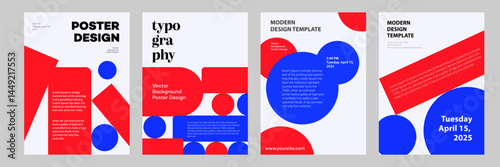 Corporate Event Flyer Collection for April 15, 2025  Bauhaus Inspired