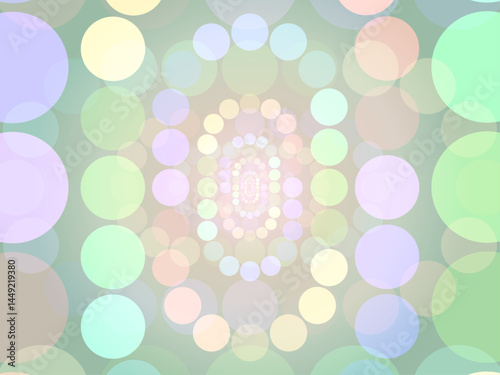 vector background created by many circle in pastel style