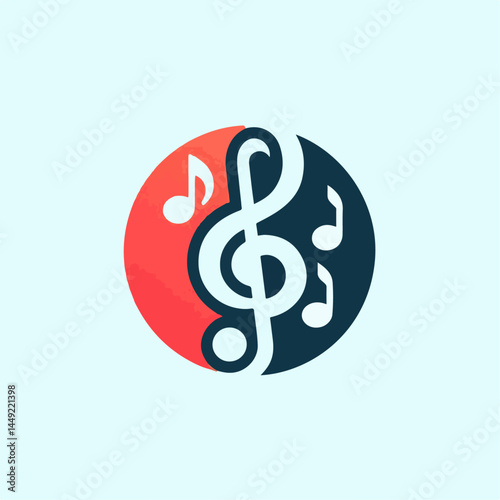 Music note logo illustration