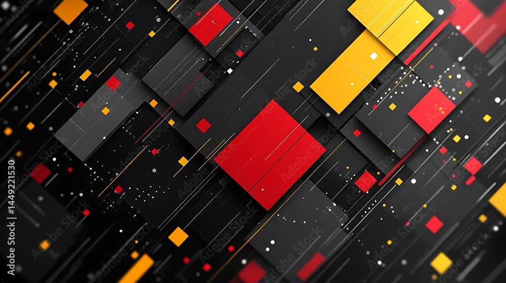 Abstract geometric composition dynamic motion Abstract geometric composition dynamic motion