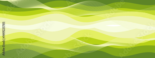 Green and white abstract wave design suitable for backgrounds, wallpapers, banners, posters, digital art, websites, and graphic elements.