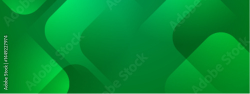 Suitable for ecofriendly designs and modern concepts, this abstract green background features overlapping shapes for vibrant visual impact.