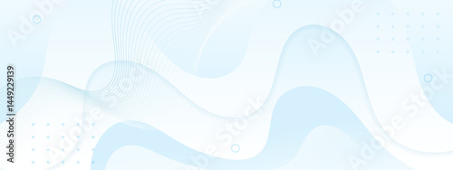 Light blue abstract background with waves and circles suitable for presentations, website design, social media graphics, and digital art projects.