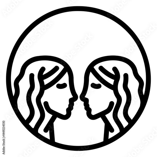 gemini Line Icon