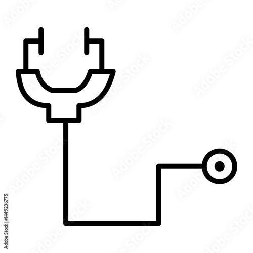 Stethoscope line icon