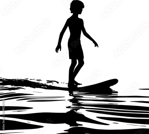 Skimboarding vector eps,  Silhouette, Logo, Skimboarding vector eps Cut Files for Cricut Design, Skimboarding  Digital Commercial Clipart - PNG, EPS