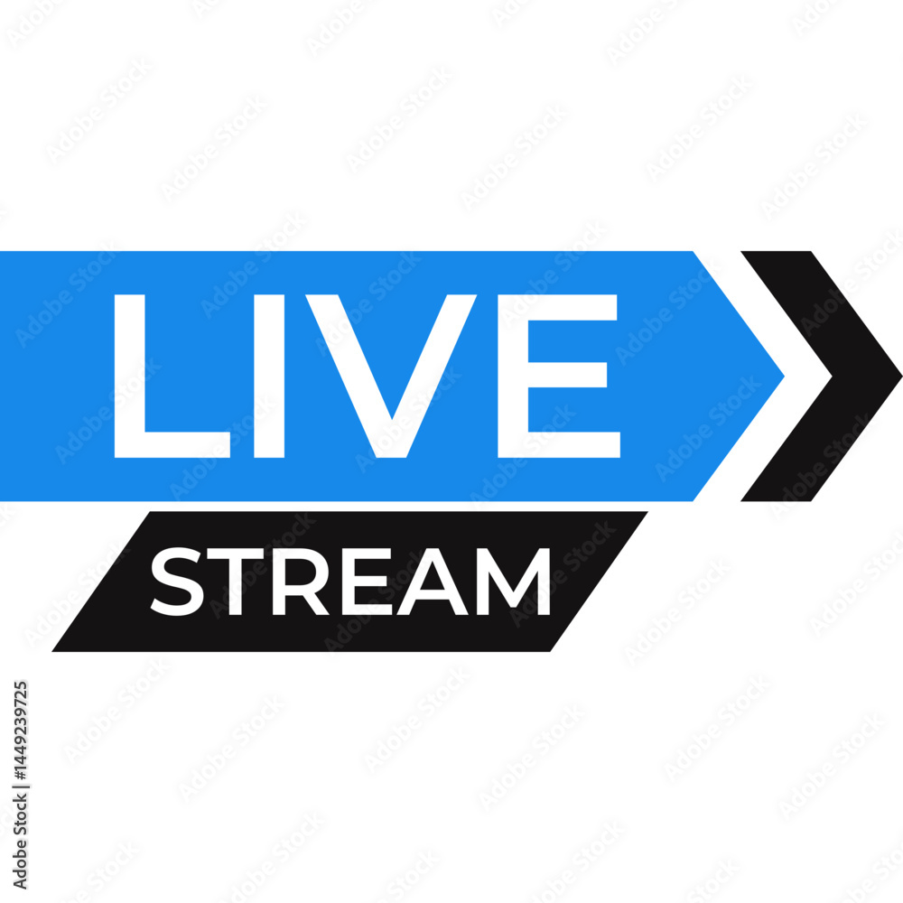 Obraz premium Live Streaming Sign